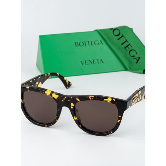 Bottega Veneta Women Sunglasses Havana Brown Square BV1001S 002 BRAND NEW main image 7
